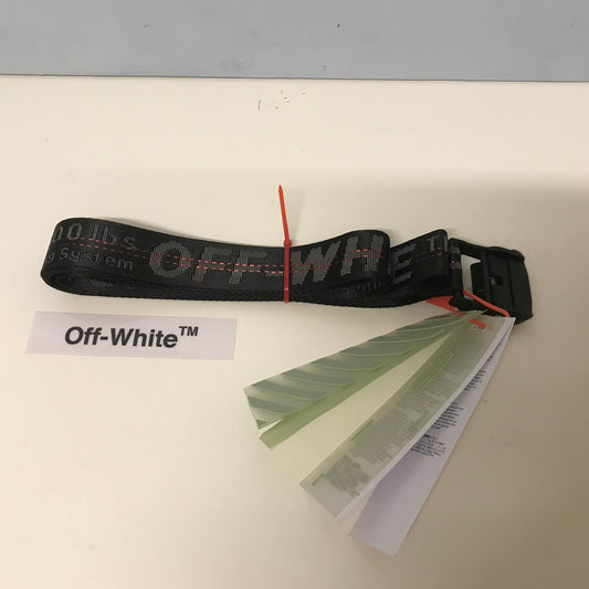 Off White Black Metal Clasp Belt