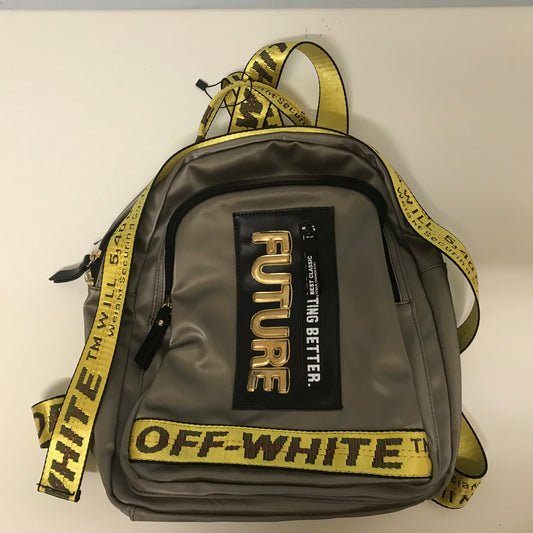 Off White Grey Rucksack