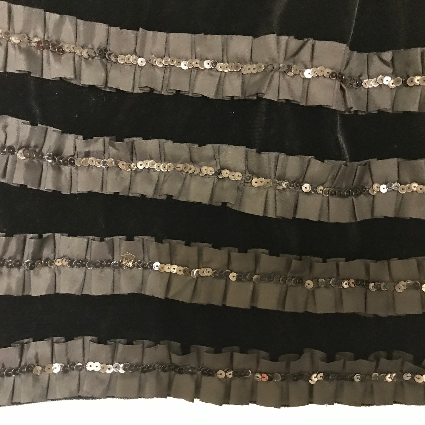 Womens Handmade Black Velvet Skirt