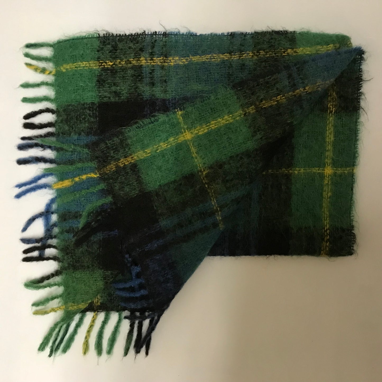 Pringle Green Plaid Scarf