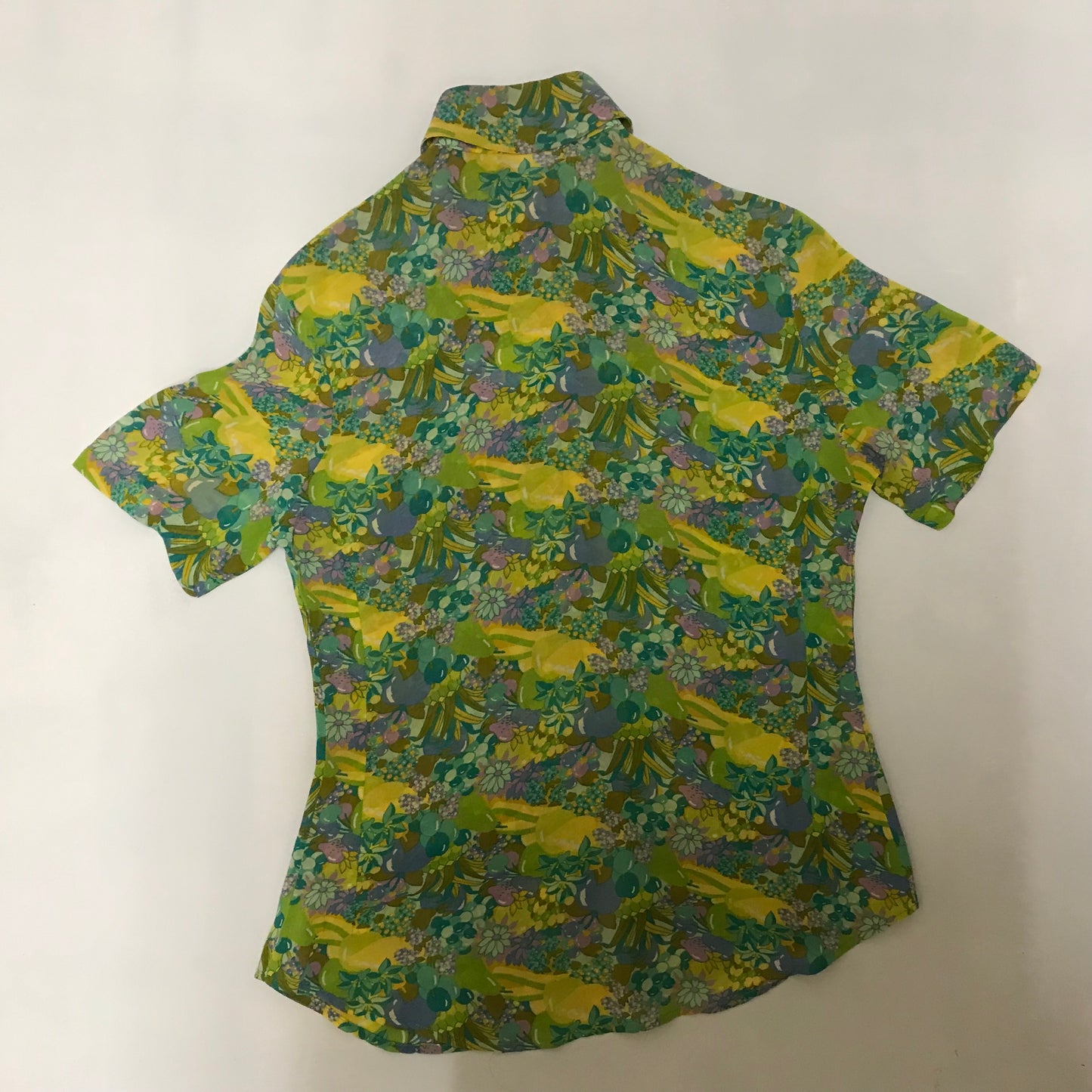 Womens 1970s Chiffon Blouse