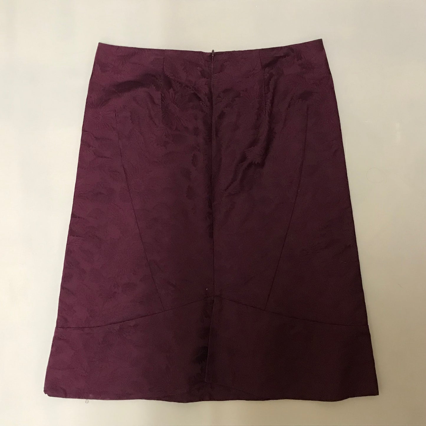 Alberta Ferretti Plum Jacquard Woven Skirt