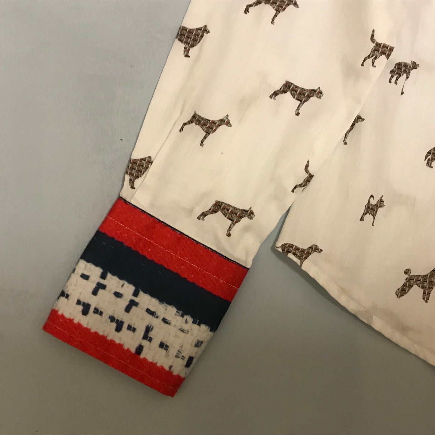 Vilagallo Womens Dog Print Shirt