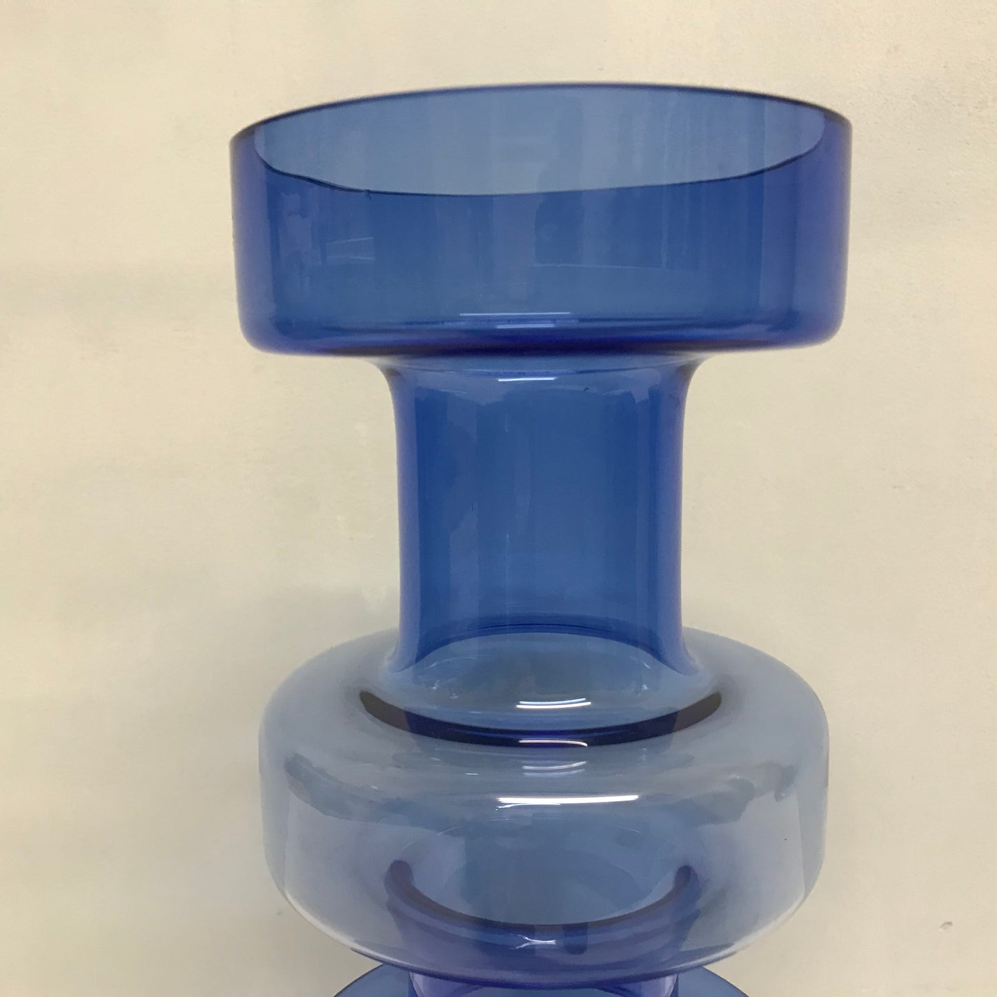Riihimaki Blue Glass Vase